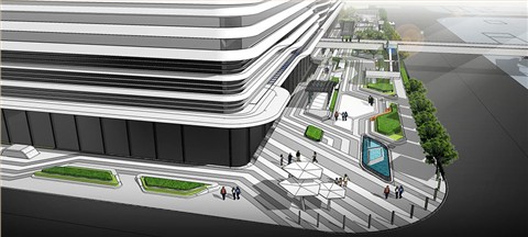 深圳宝安中洲中央公园商业-朗石商业街综合体景观设计
