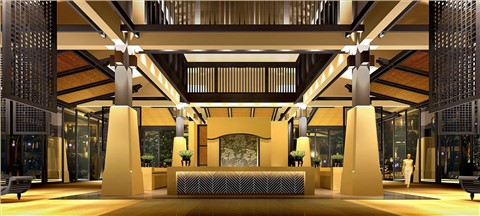广州金叶子温泉酒店－朗石酒店会所景观设计