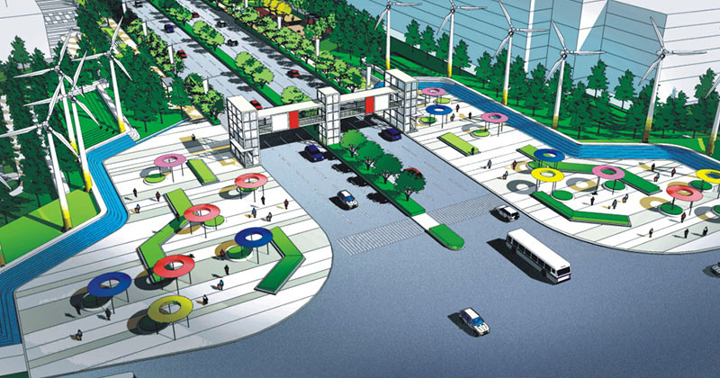 朗石市政景观设计-常州国际创新基地天润大道