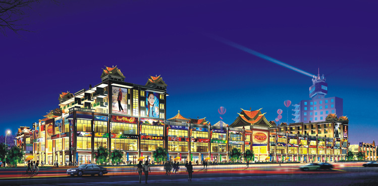西双版纳 莎湾国际商业广场－朗石商业街综合体景观设计