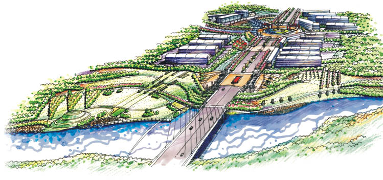 西安大学城－朗石市政景观设计